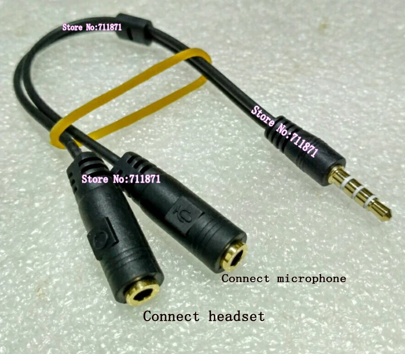 Korte 15 cm 3.5 verbinding Microfoon Headset Audio Lijn Kabel 4 sectie 3.5 Man 3 sectie dubbele Vrouwelijke Y Split Audio Line Cord