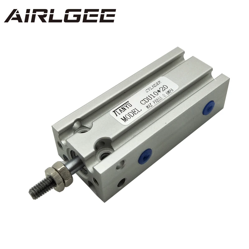 

CDU10-20 10mm Bore 20mm Stroke Single Rod Dual Action Free Mounting Mini Pneumatic Air Cylinder