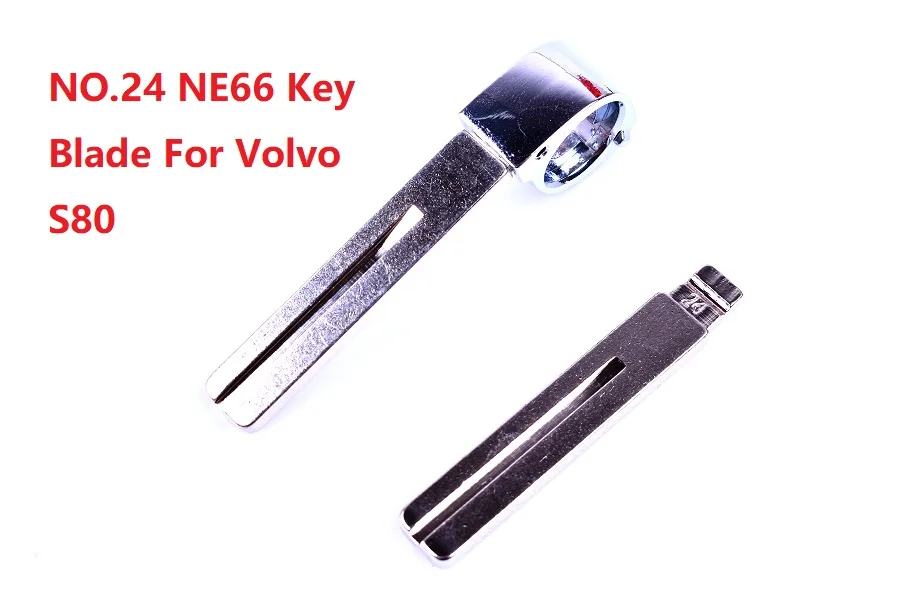 NE66 شفرة مفتاح بعيد لفولفو S80 معدنية فارغة غير مصقول الوجه KD NO.24