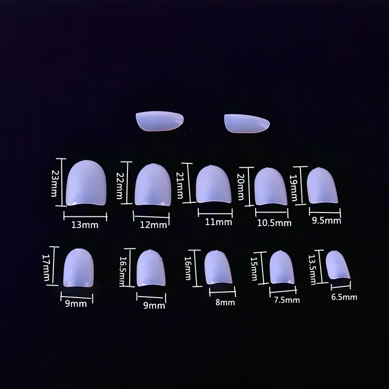 600 قطعة برو الأظافر وهمية UV جل أظافر صناعية نصائح قصيرة كامل Colver رسم كاذبة رئيس أظافر صناعية نصائح الفن ملصق Fuax Ongles #4