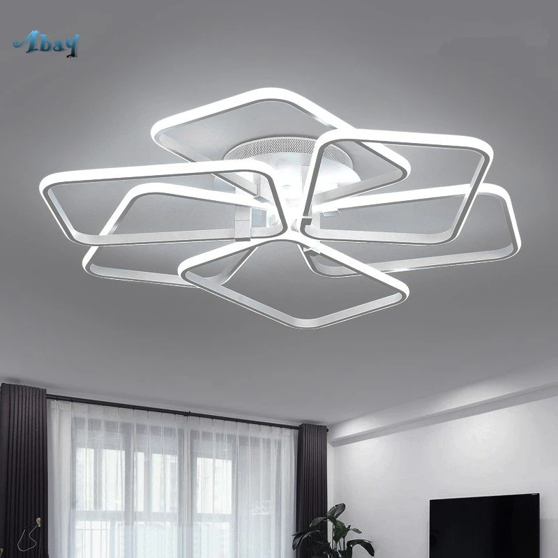 Modern Acrylic Aluminum Frame Chandelier Lighting Chandeliers Ceiling for Living Room Bedroom Bar Dining Room Light Fixtures Led