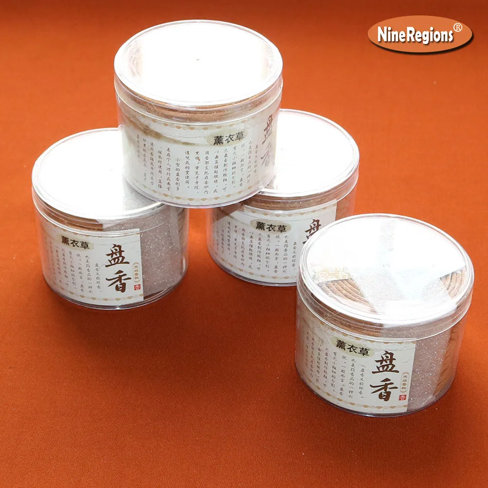 Wholesale Incense Coils Smell Aroma Sandalwood Rose Lavender Jasmine YuLan Bodhi Fragrance 4Hrs 48coil/box with Burner