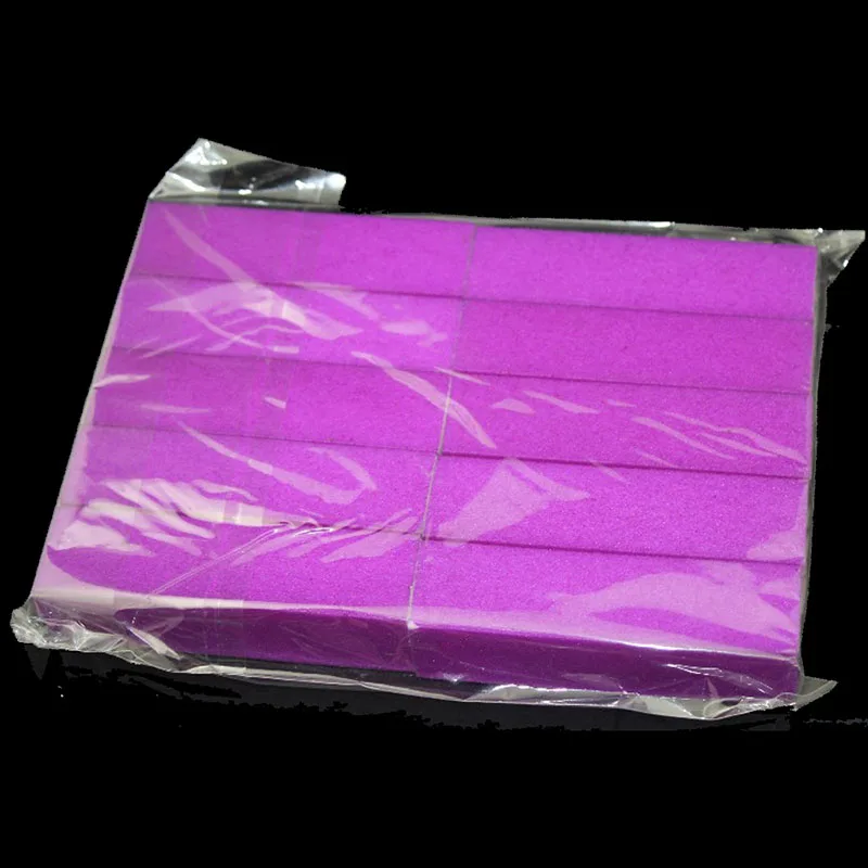 

10 X Fluorescence Purple Color Nail File Tools Sanding BLOCK ACRYLIC NAIL TIPS SANDING FILES / Nail care buffer Wholesale