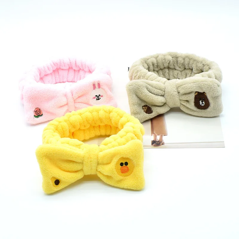 Cute Elastic Cat Ears Headbands for Women Girls Makeup Face Washing Headband Hairdo Facial Mask Headwrap Hairband Hair Accessory