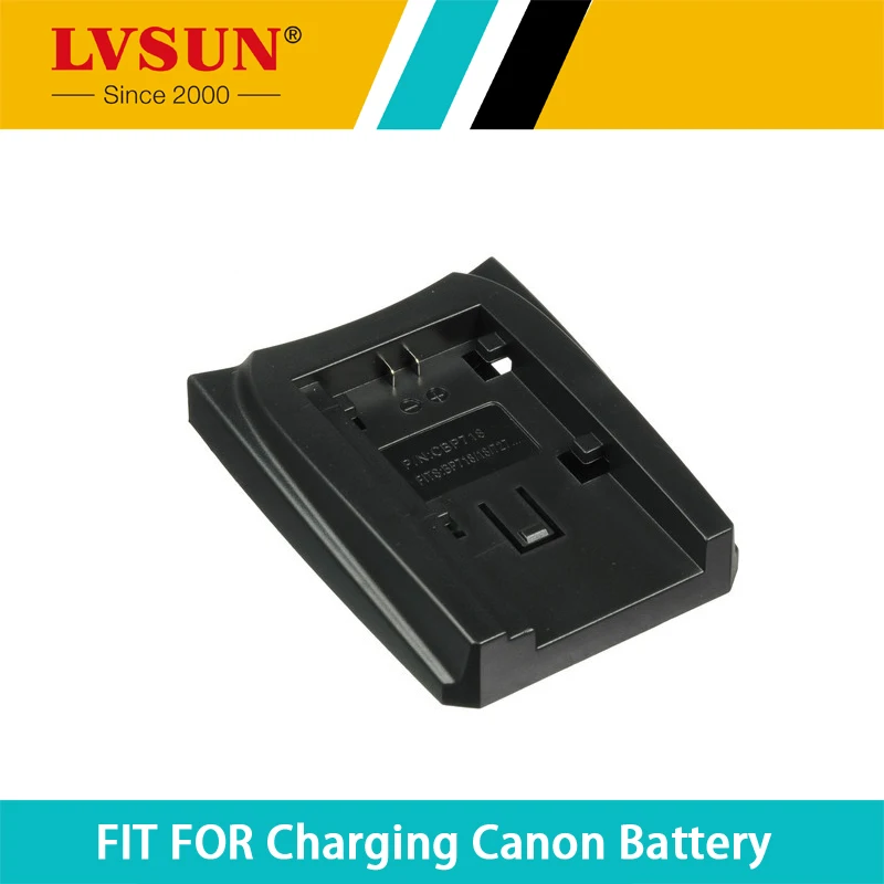 LVSUN Rechargeable Battery Adapter Plate Case Holder for CANON BP-709 BP-718 BP-727 BP709 BP718 BP727 type Batteries