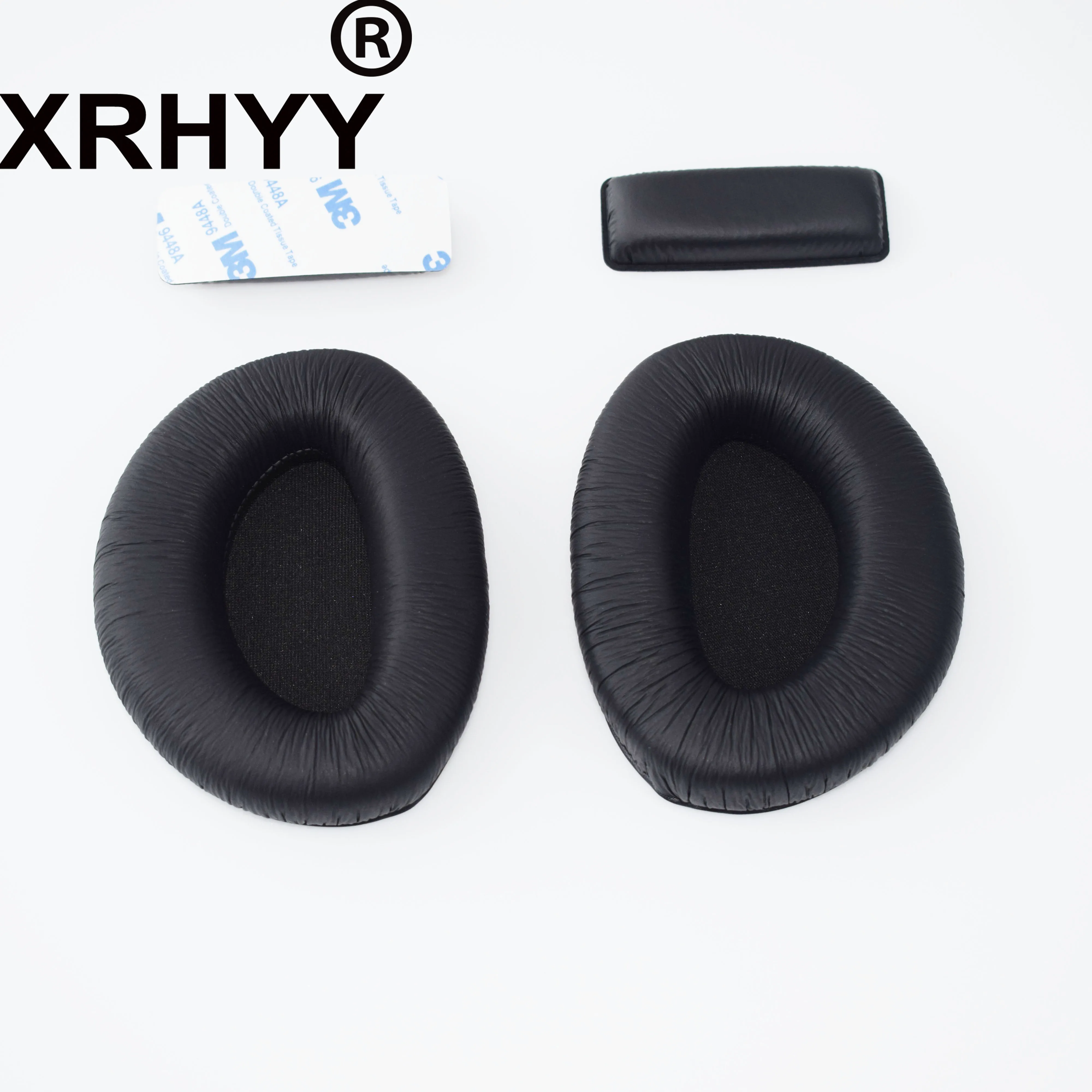 XRHYY Black Replacement Earpads With Top Headband Ear Pad Cups Cushion Foam Set For Sennheiser RS160 RS170 RS180 Headphones