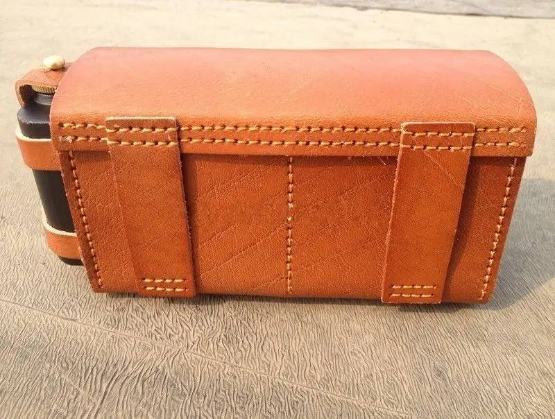 WWII WW2 Imperial Japanese Japan Arisaka Type 38 Leather Ammo POUCH WITH OIL Box