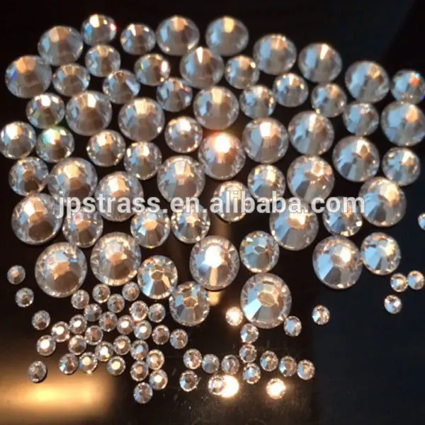 hotfix rhinestone applique ss16 4mm CRYSTAL;use for leotards,skating dancing dress 7 big and 7 small cutting facets rock diamond