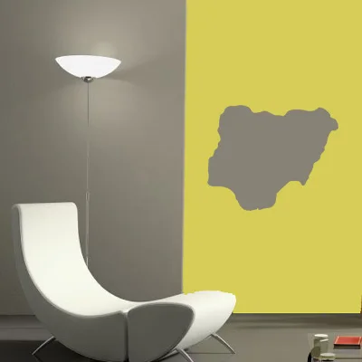 

NIgeria map Globe Earth Country wall vinyl sticker custom made home decoration fashion design