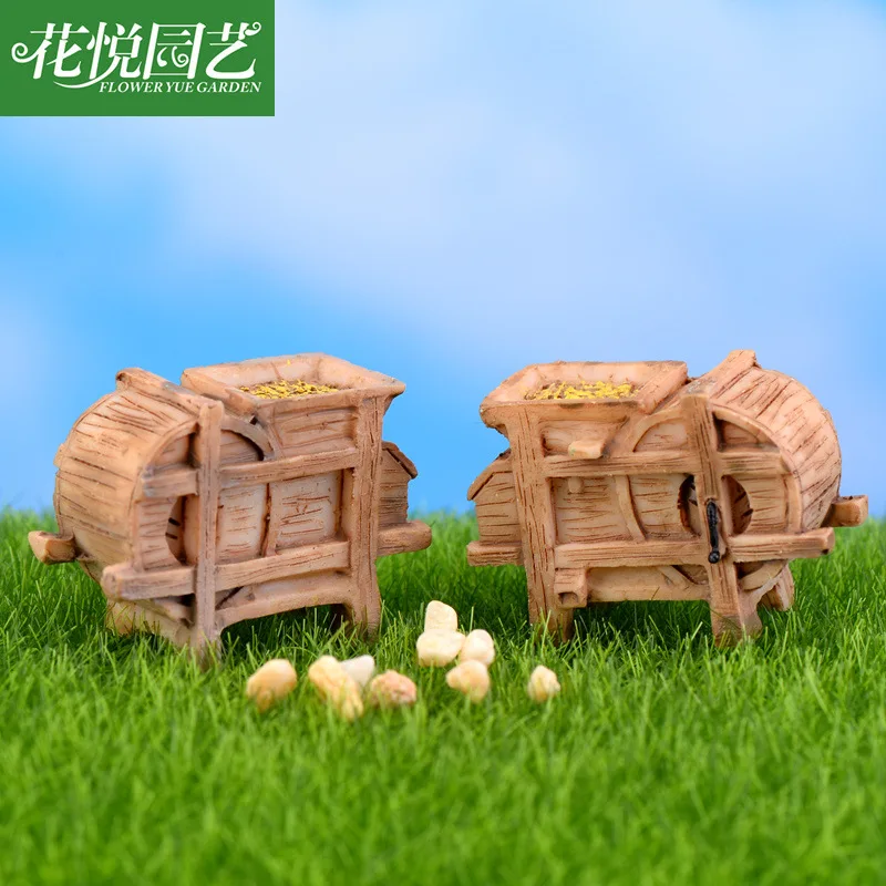 1 Pcs Cute Mini Miniature Garden Classic Edition Small Breeze Machine Micro Landscape Ornaments DIY Home Decoration