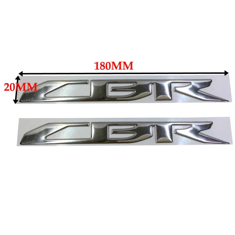 CHROME MOTORCYCLE EMBLEM BADGE DECAL 3D TANK WHEEL LOGO FOR HONDA CBR600RR CBR1000RR STICKER