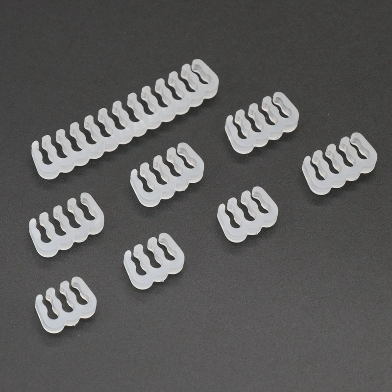 24ピン8ピン6ピンケーブル用の透明な黒のプラスチックケーブルコーム