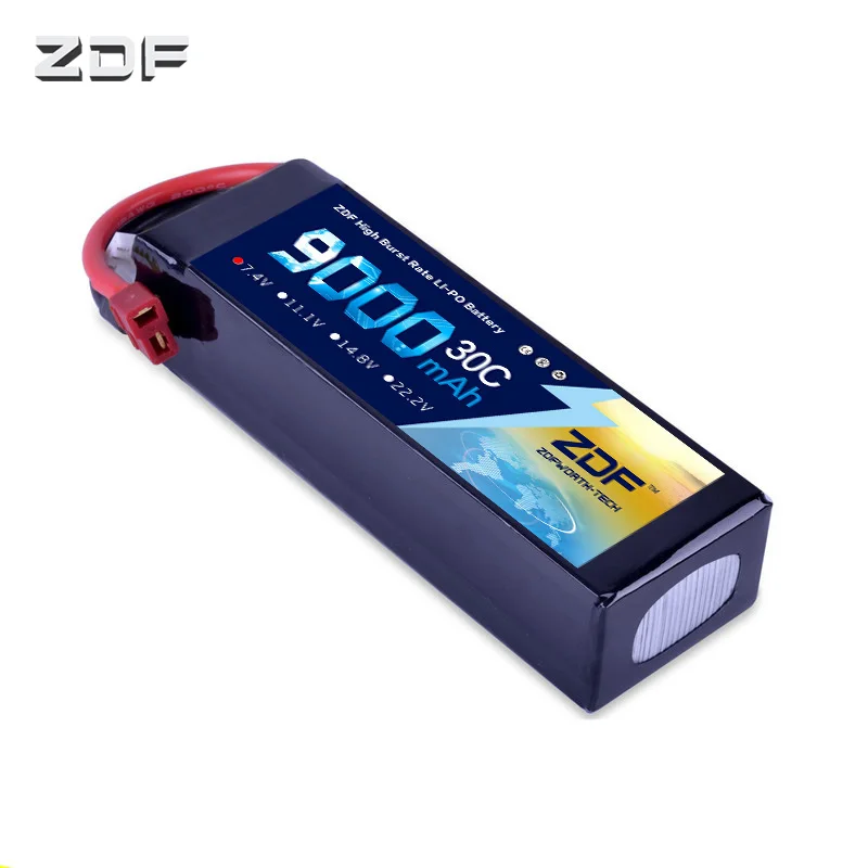 

ZDF Good Quality 7.4V 9000mah 30C max60C 2S LiPo Battery for RC Helicopter Airplane Car Boat Bateria AKKU Drone