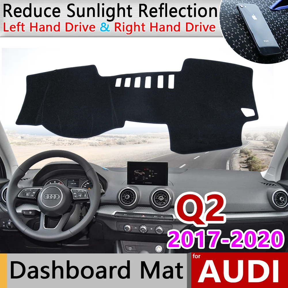 

for Audi Q2 2017 2018 2019 2020 Anti-Slip Mat Dashboard Cover Pad Sunshade Dashmat Protect Carpet Anti-UV Accessories S-line Rug