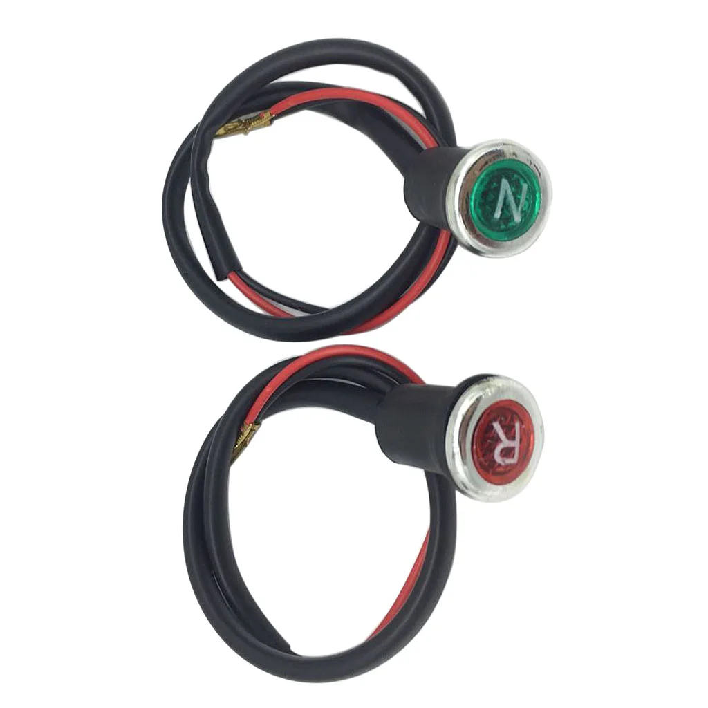 2PCS Neutral Reverse Light Gear N/R Indicator DC 12V Plastic For 50 110 125 150 200 250cc ATV For Chinese ATV 4 Wheeler Quad