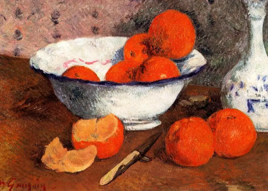 

High quality Oil painting Canvas Reproductions Still life with Oranges (1881) by Paul Gauguin hand painted