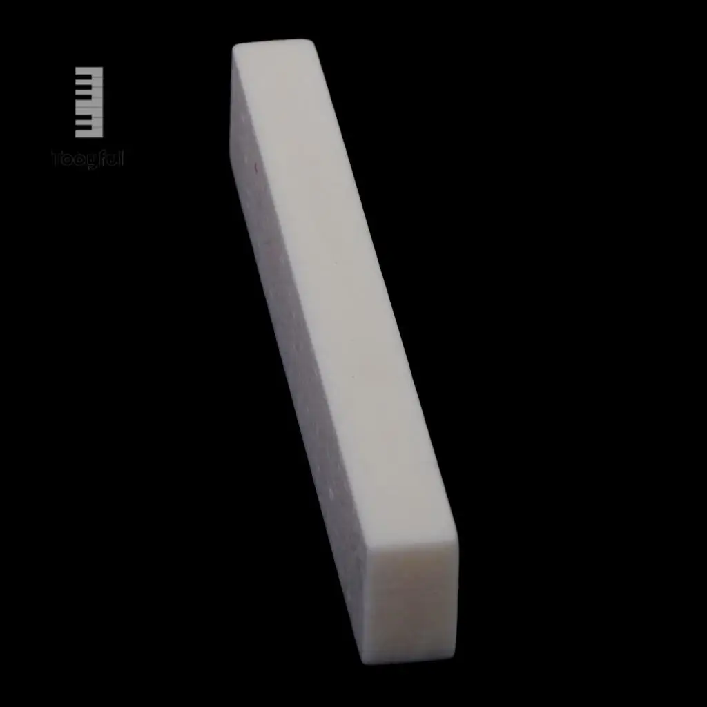 Tooyful Portable Nut & Saddle Real Pure Acoustic Natural Cattle Bone Replacement Accessories for Handmade Classical Guitar Ivory