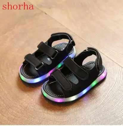 

Children sandals With Light Popular in Europe Boys sandals Autumn summer Dot Led Sport Girls Sneakers Kids Shoes Size 21-30