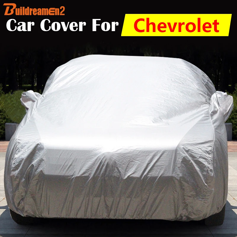 Buildreamen2 Car Cover Sun Rain Snow Scratch Protection Cover Anti-UV For Chevrolet Astro Equinox Tahoe Corsicas Captiva Cruze