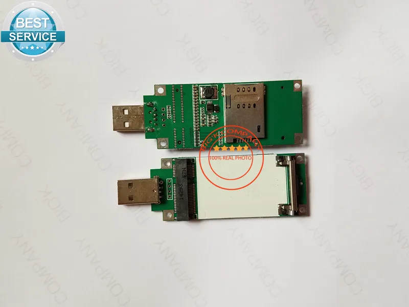 

10pcs mini PCIE to USB include SIM card slot for ME909S-120 MC7304 MC7710 EM820 MC7455 MC7330 MC7354 SIM5360E SIM7100A SIM7100E