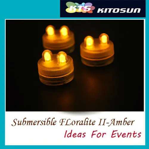 50pcs/Lot Waterproof Submersible Dual LED Tea Lights Electronic Candles Light For Wedding Birthday Party Vase Lamp Decoration