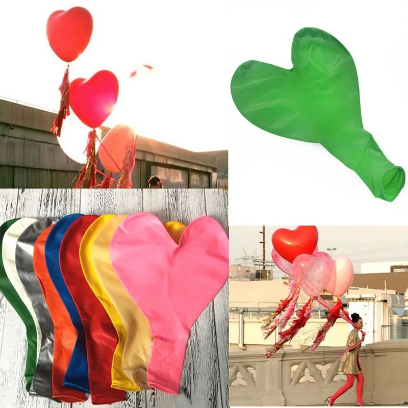 36 inch Big Heart Balloons Wedding Decoration Birthday Party Bouquet Supplies Kids Toy Giant Latex Ball ZA6720