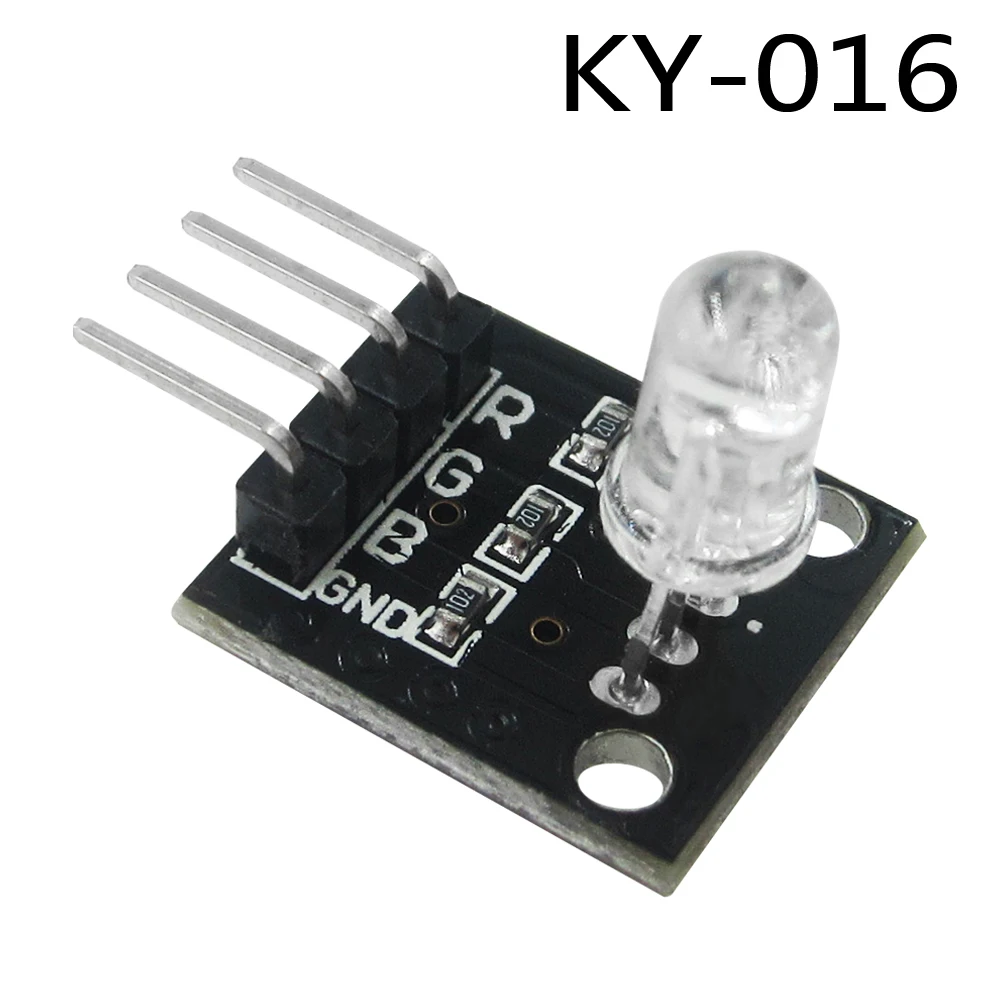 5pcs/lot 4pin KY-016 Three Colors 3 Color RGB LED Sensor Module DIY Starter Kit KY016