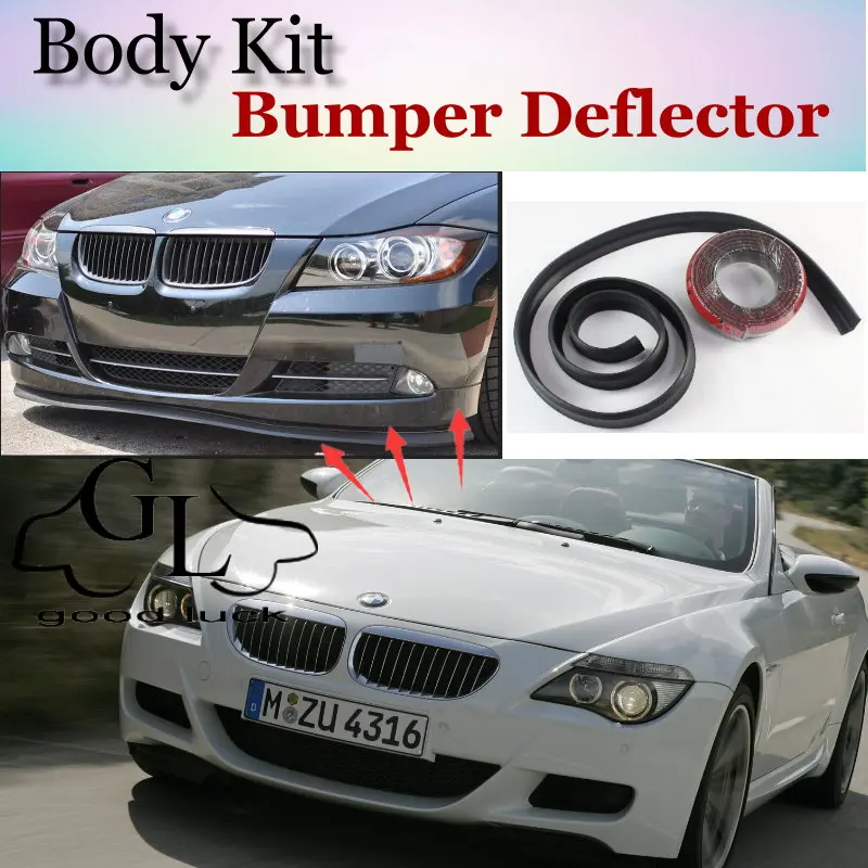 For BMW 6 M6 E24 E63 E64 F12 F13 F06 Bumper Lip Lips / GOOD LUCK SHOP Spoiler For Car Tuning / TOPGEAR Suggest Body Kit + Strip