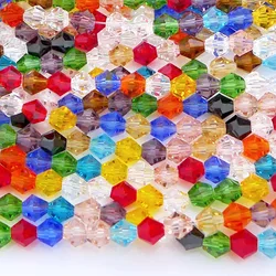 wholesale AAA top quality in package 3/4/5/6/8mm top5301 crystal bicone glass beads special color full size free shipping