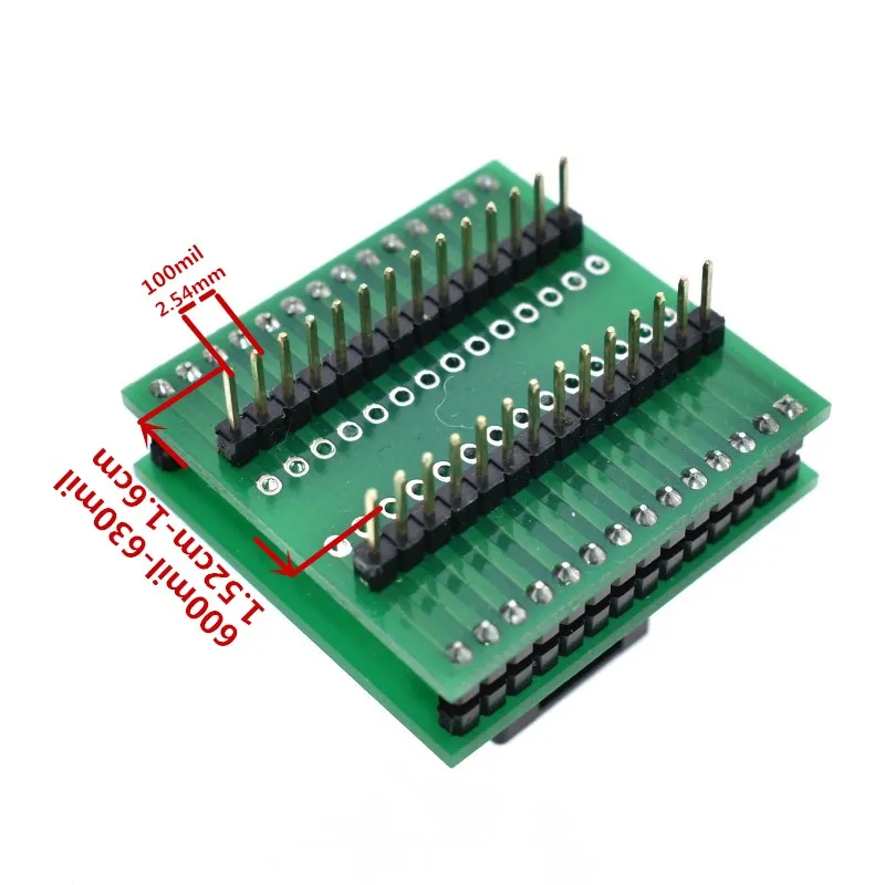 WAVGAT TSSOP28 to DIP28 Adapter TL866A TL866CS programmer adapter SSOP8 to DIP8 IC Test Socket adapter 0.65mm Pitch