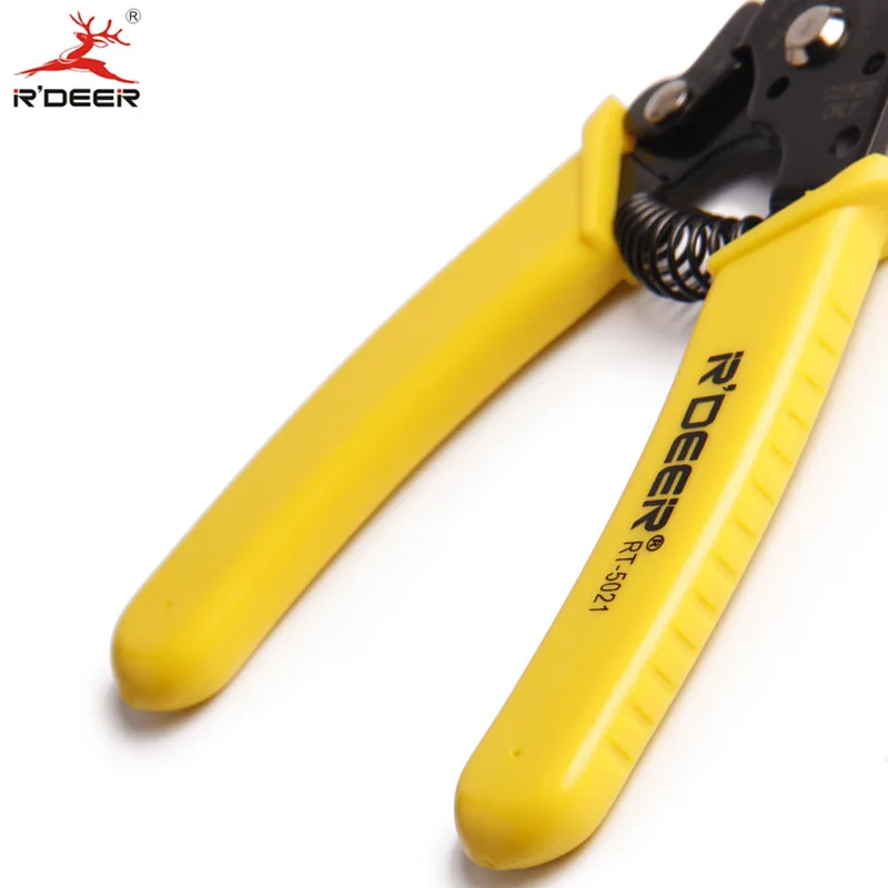 RDEER Wire Stripper AWG Single Wire Sizes 10/12/14/16/18/20/22 Cutting Edge Cable Automatic Wire Stripper Hand Tools