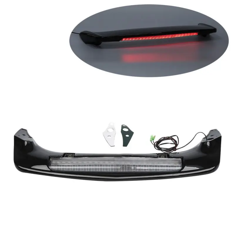 Motorcycle ABS Trunk Spoiler LED Red Rear Brake Light Lamp For Honda Goldwing GL1800 2001-2017 2016 2015 2014 2013 2012 2011 09