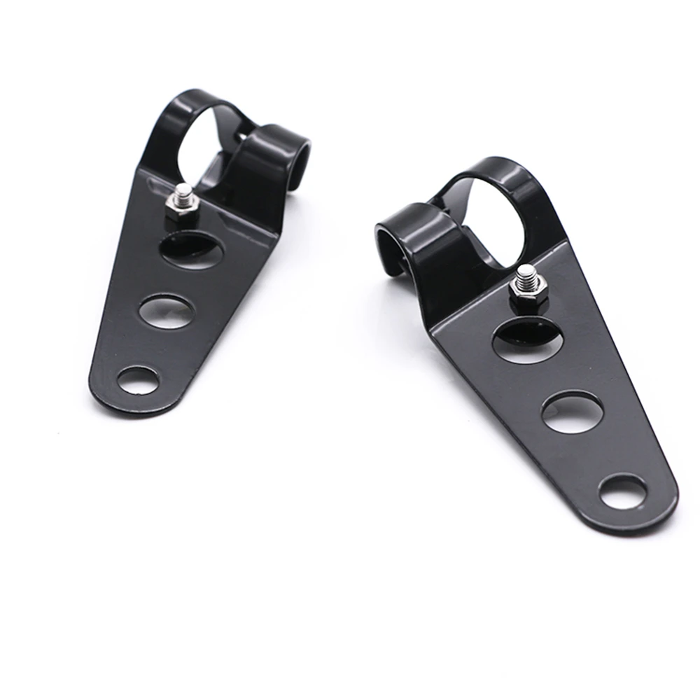 Universal Metal Motorcycle Headlight Brackets Headlamp Mounting Clamps Light Support Front Lamp Carrier 28mm-36mm / 35mm-43mm