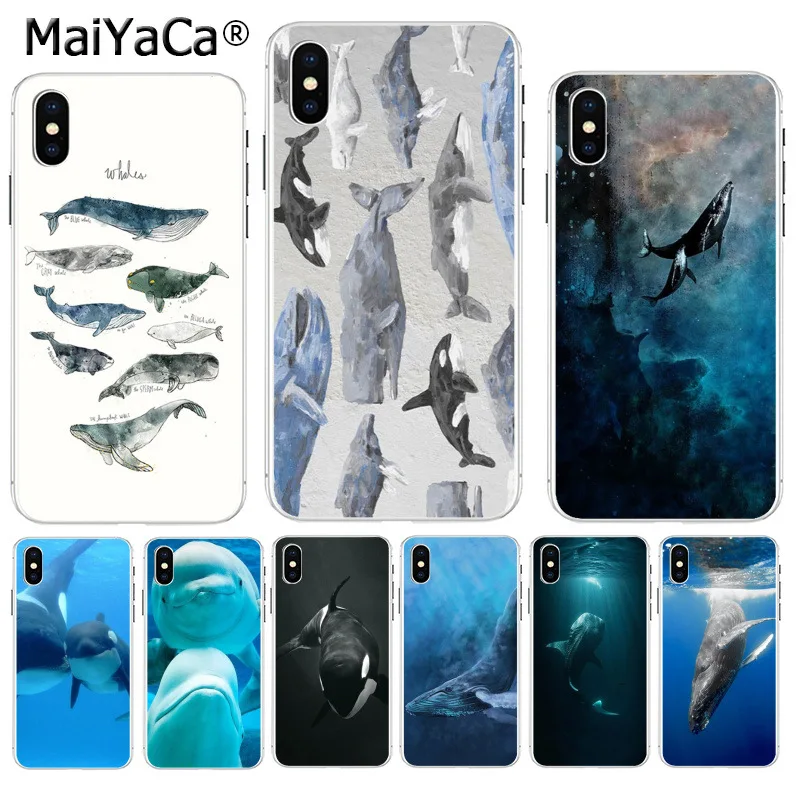 MaiYaCa Killer Whales Print Ocean animals High Quality Classic High-end Phone case for iPhone 8 7 6 6S Plus X XS max 5 5S SE XR