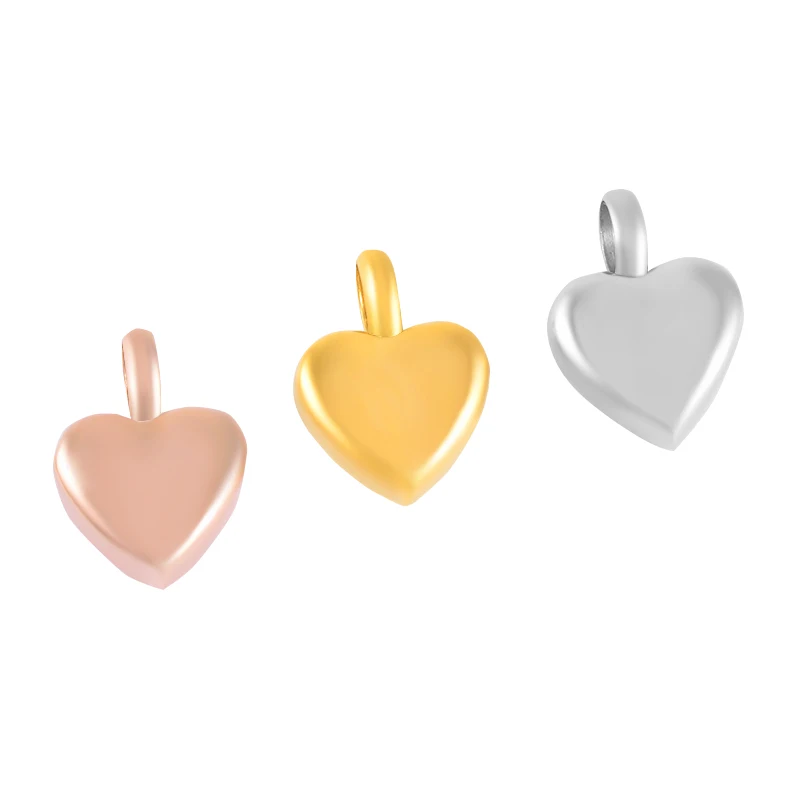 IJA008 Wholesale 50Pcs Per Lot Mini Heart Cremation Urn Necklace Keepsake Pendant Ashes Charms