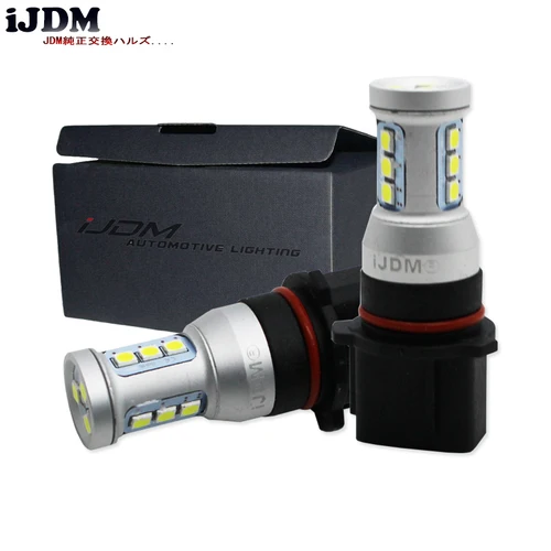 Imagen 2 del producto 2X P13W SH23W PSX26W 4014 3030 Led DRL Auto luces antiniebla Canbus luz de circulación diurna del coche para 2008-2012 Audi A4 Q5 Skoda Mazda CX5