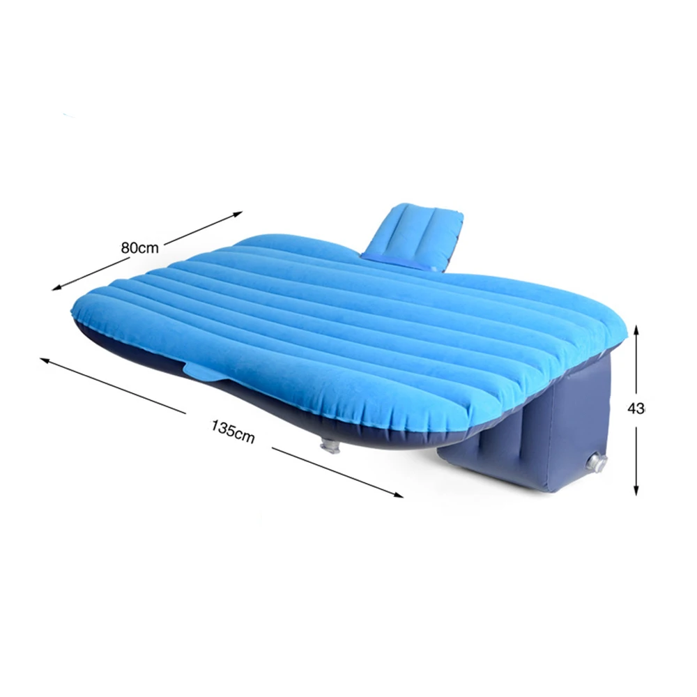 Car Travel Bed Inflatable Sofa Car Mattress Air Bed Back Seat Sleep Rest Mat with Pillow/Pump Travel Mattress Car Interior Parts