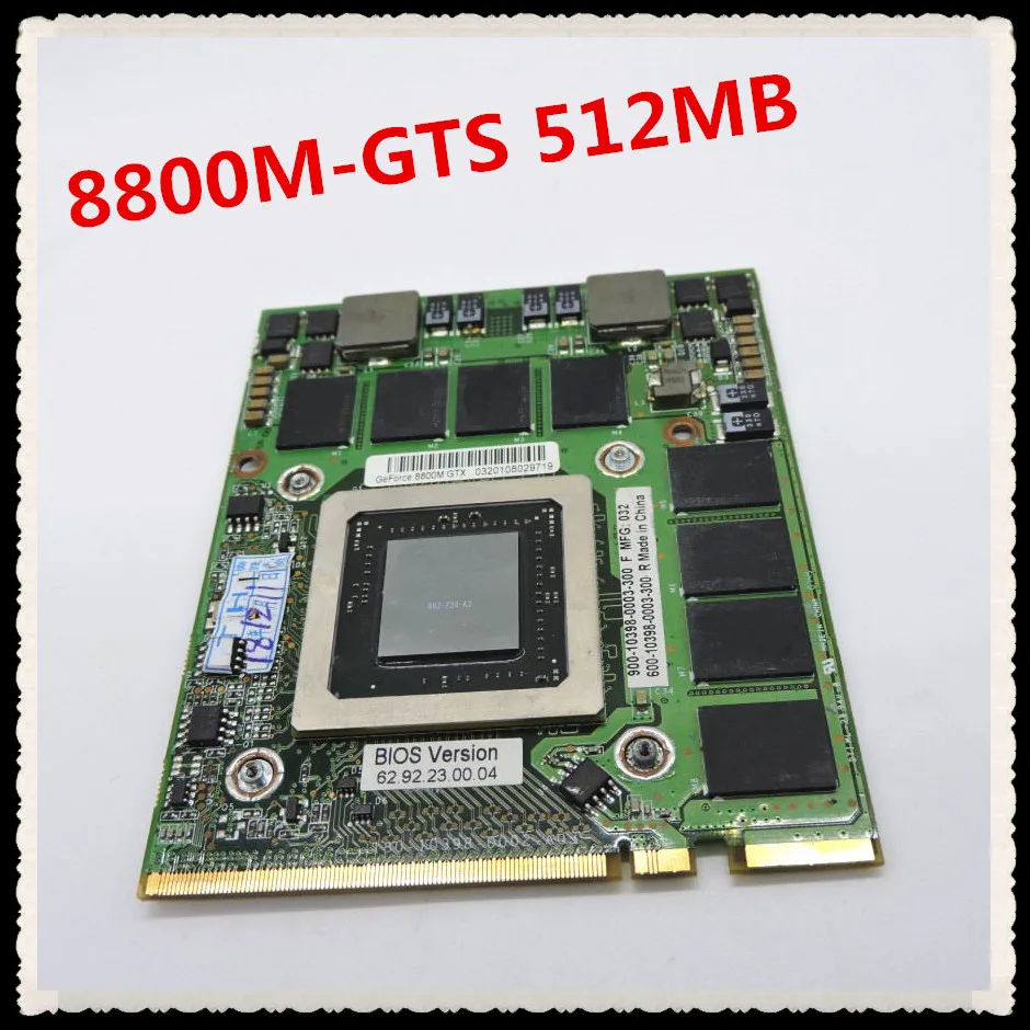 

8800M GTS GTX 512MB DDR3 G92-720-A2 video VGA card for Clevo Sager M57RU M570RU M571RU M57TU M570TU M57U M570U