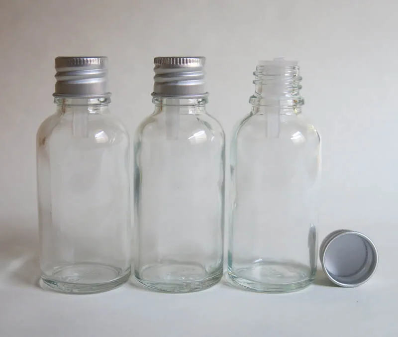 wholesale wholesale 30ml clear glass bottle with reducer dropper and tamper evident lid, 30 ml glass clear essential oil bottle