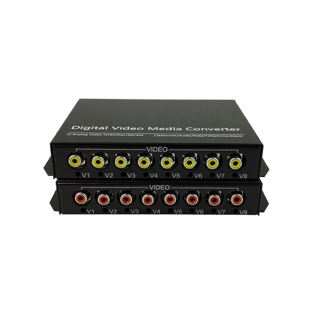 

8 Audio Over FC Fiber optic Extender (one way) Transmitter and Receiver, for Audio intercom broadcast system (Tx/Rx) Kit