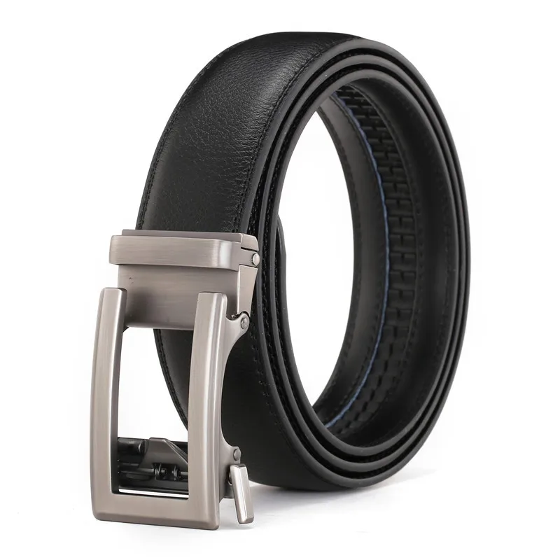 

Ta-weo Business Alloy Automatic Buckle Men Leather Belts, Cinturones Para Hombre, Fashion Waistband Leather Belt Men