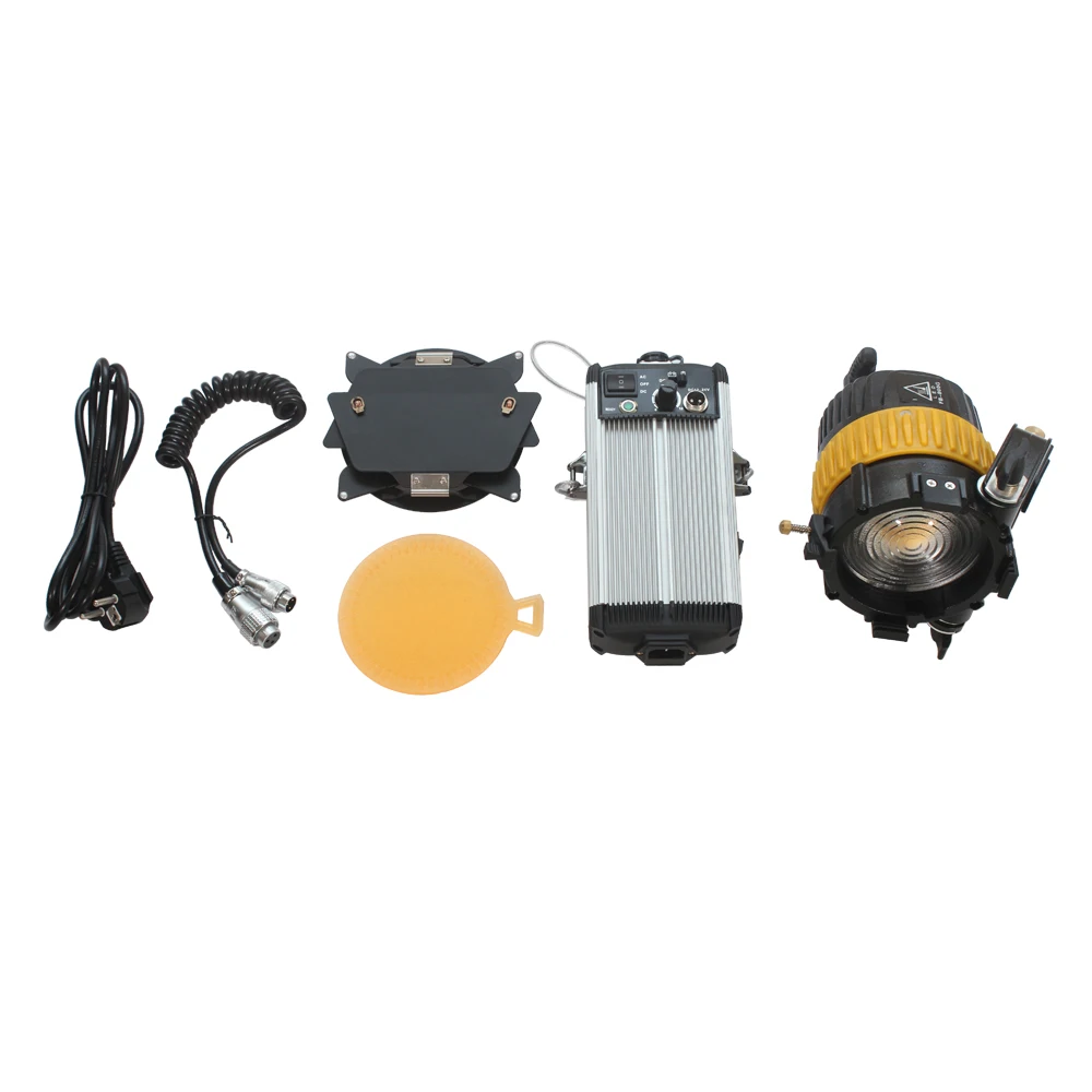 Foco LED de Fresnel para estudio, iluminación continua de 80W, 5600K/3200K, para película, vídeo, película, atenuación, FW-800G