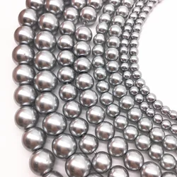 Wholesale 4/6/8/10mm Round Ball Loose Glass Pearl Spacer Charm Beads DIY Jewelry Making #12