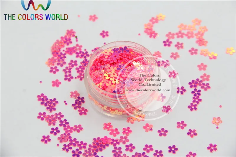 SMH5-6 Verbazingwekkende Glitter Pailletten Bloem vorm pailletten voor nail Art of DIY decoratie