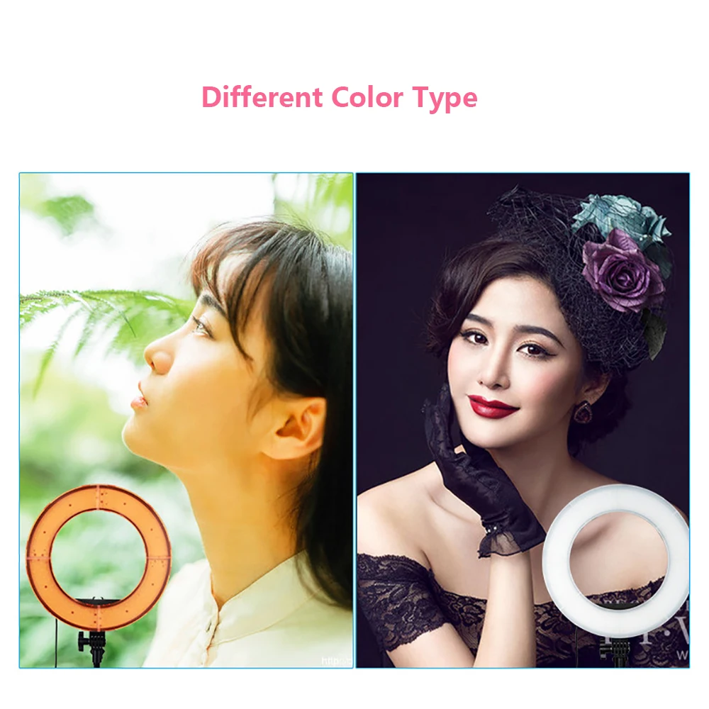 Anel de luz led 60 w 240 stks 100 v-240 v, smd, iluminação para vídeo, luzes, fotografia