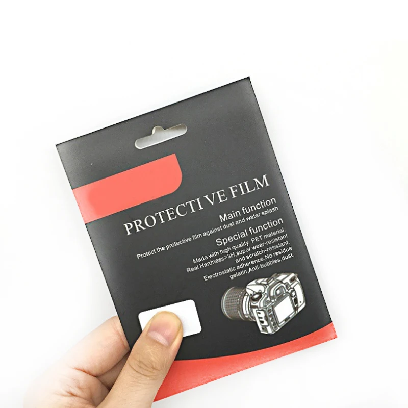 Película protectora de vidrio templado para cámara de embalaje Simple para Nikon D3300, D3400, D7000, D7100, D7200, D5200, D5300, D5500