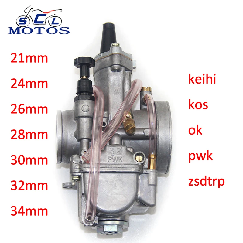 

Sclmotos- 21 24 26 28 30 32 34mm Motorcycle KEIHI KOSO OKO Carburetor Parts Carb With Power Jet Fit Scooter ATV,UTV 50cc - 300cc