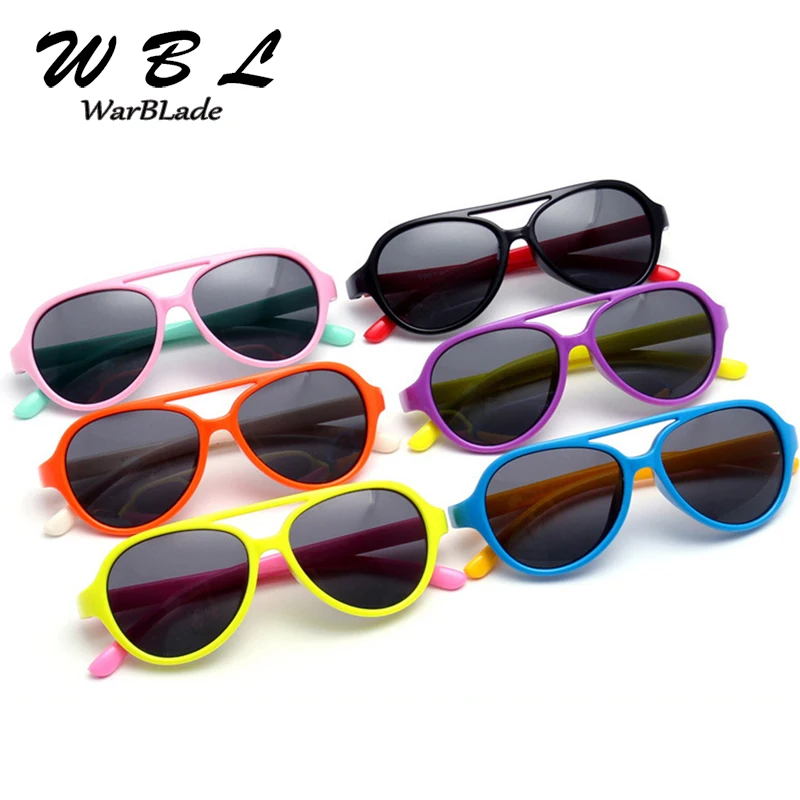 

WarBLade Brand Quality Boy Girls TR90 Sun Glasses Kids Sunglasses Polarized Baby Child Pilot Sunglass Infant Oculos Shades 843