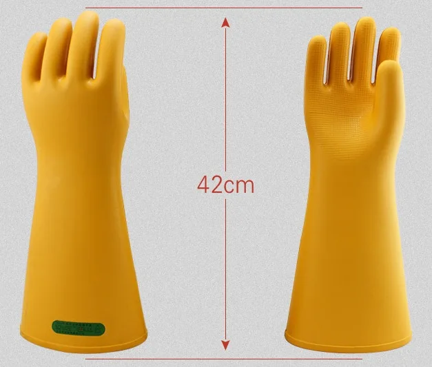 35KV High Voltage A.C Insulating Work Gloves 35 KV Safety Glove Natural Rubber Electrical Insulation Gloves