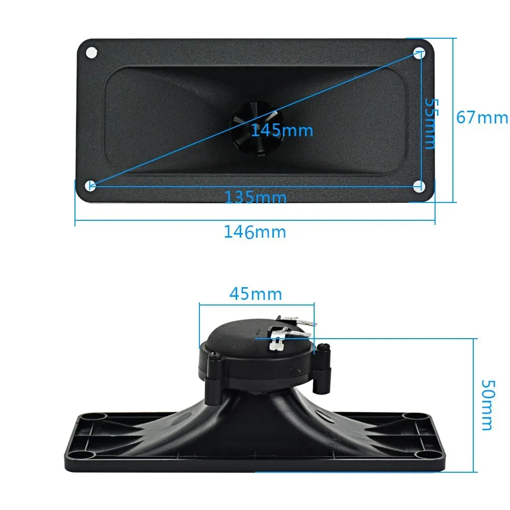 AIYIMA 압전 트위터 스피커, 세라믹 버저, 트레블 스퀘어, DIY 오디오 스피커, 146x67mm, 150W, 2 개